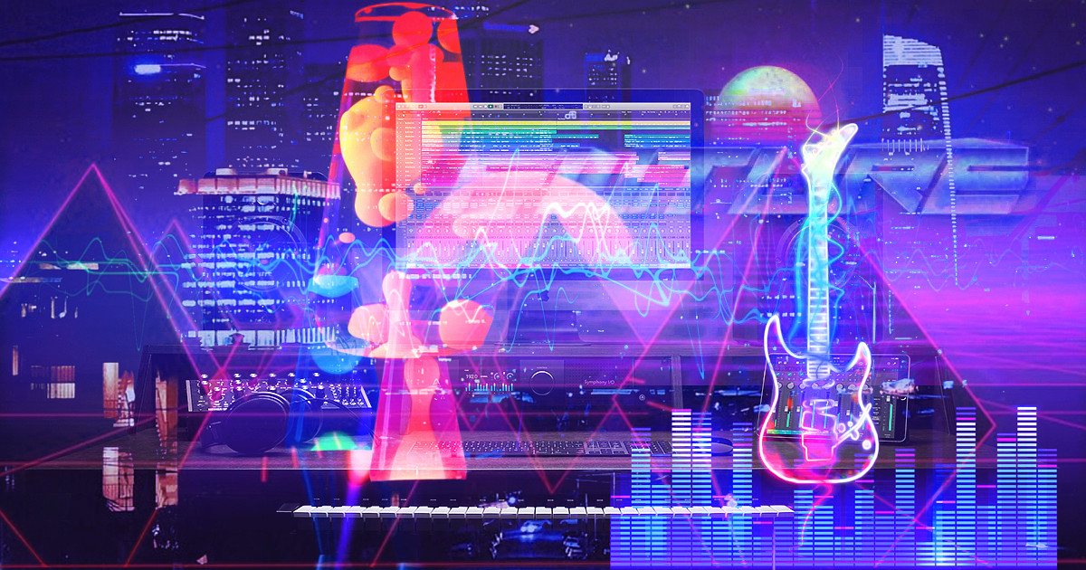 Creative Future City Music Studio .. Big Blue Idea2Dezign™ Creative Digital Design Space