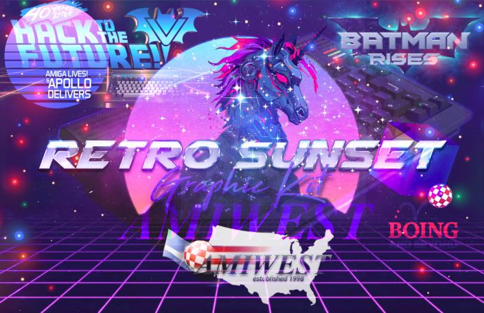 Amiga Apollo A6000 Computer Workstation Terminator Flashback Recall Sunset 80s